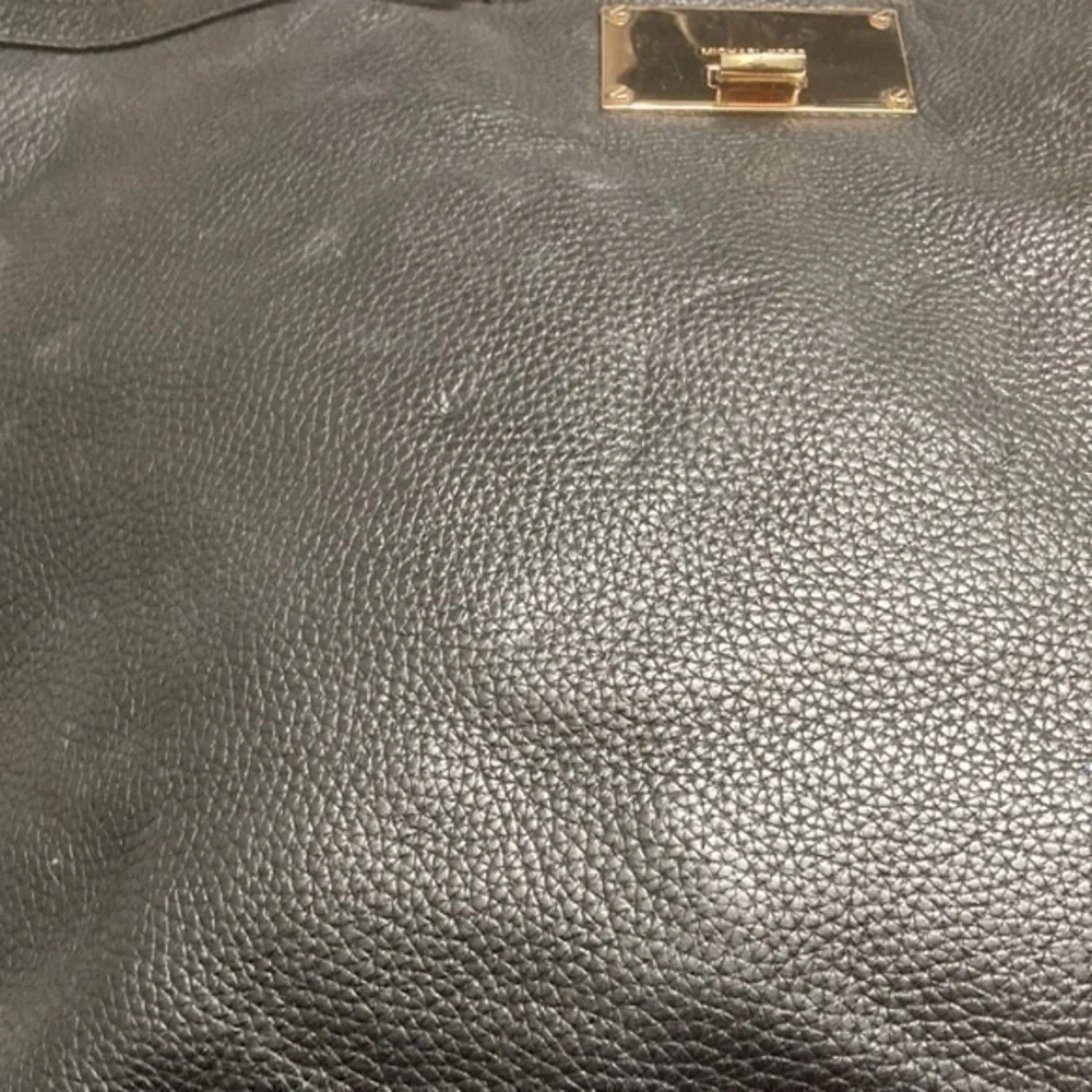 Michael kors black leather two way bag
